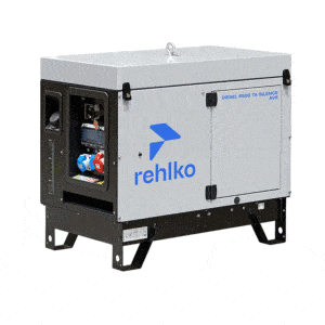 Groupe électrogène professionnel triphasé diesel insonorisé 6,5 kVA AVR Groupe électrogène professionnel triphasé diesel insonorisé 6,5 kVA AVR
