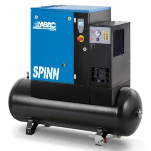 Compresseur d'air rotatif à vis réservoir 500 litres 10 CV triphasé 10 bars avec sécheur ABAC