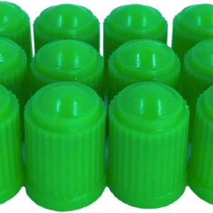 Bouchon rigide vert avec joint pour valve Bouchon rigide vert avec joint pour valve