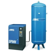 Compresseur d'air rotatif à vis avec réservoir vertical de 500 litres ABAC