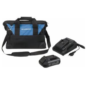 Pack 1 batterie + chargeur+ sac de transport SCHNEIDER