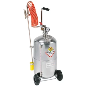 Pulvérisateur inox pneumatique autonome 24L sur roues Pulvérisateur inox pneumatique autonome 24L sur roues