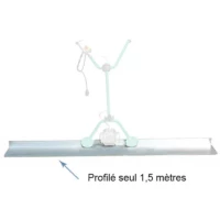 Profilé aluminium 1.5 M pour règle vibrante IMER