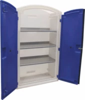 Armoire de rétention 100% PEHD 3 étagères Inox