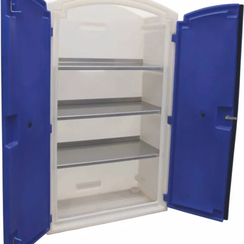 Armoire de rétention 100% PEHD 3 étagères Inox