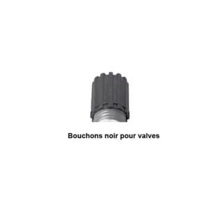Bouchons rigide noir avec joint pour valves Bouchons rigide noir avec joint pour valves