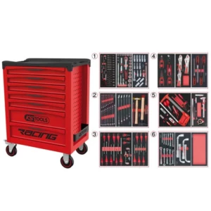 Servante d’atelier complète 202 outils KS Tools – Racing 7 tiroirs