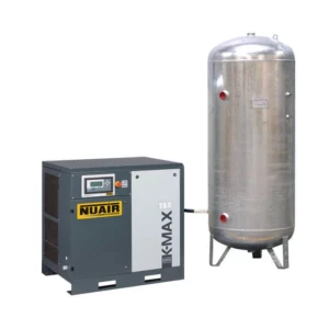 Compresseur d'air à vis cuve galvanisée 10 CV 500 L NUAIR