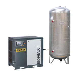 Compresseur d'air à vis 15 CV 500 L galvanisée NUAIR