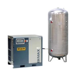 Compresseur d'air à vis silencieux 20 CV 500 L galvanisée NUAIR