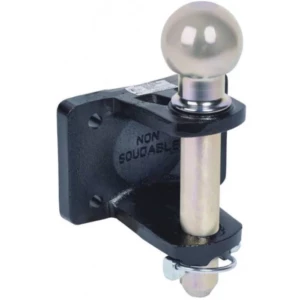 Crochet mixte d'attelage 3,5T 4 trous 83x56mm