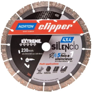 Disque diamant 4x4 Silencio Ø 230x22,23 NORTON