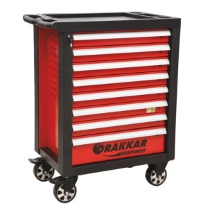 Servante d'atelier 8 tiroirs composée de 320 outils DRAKKAR