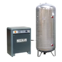 Compresseur d'air insonorisé 7,5 CV 500 L galvanisé NUAIR