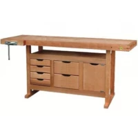 Établi bois de menuisier 1.75 M à caisson et presse