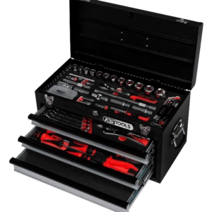 Coffre à outils BLACKplus équipé avec 3 tiroirs et plateau KSTOOLS