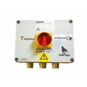 Inverseur de source IS40 A WORMS pour groupe électrogène jusqu’à 27 Kva Inverseur de source IS40 A WORMS pour groupe électrogène jusqu’à 27 Kva
