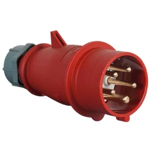 Fiche mâle CEE 3 Phases + Terre + Neutre 400V 32 A Fiche mâle CEE 3 Phases + Terre + Neutre 400V 32 A