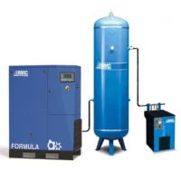 Compresseur d'air rotatif à vis 20 CV réservoir et sécheur d'air ABAC