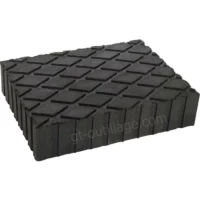 Cale en caoutchouc pour pont élévateur hauteur 80 mm