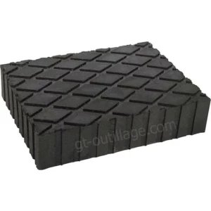 Cale en caoutchouc pour pont élévateur hauteur 80 mm Cale en caoutchouc pour pont élévateur hauteur 80 mm