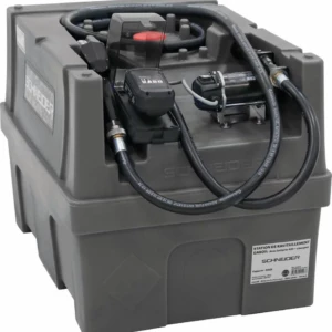 Cuve de ravitaillement gasoil PE 200L avec kit pompe à gasoil avec 20V Li-ion et 1 batt 4Ah