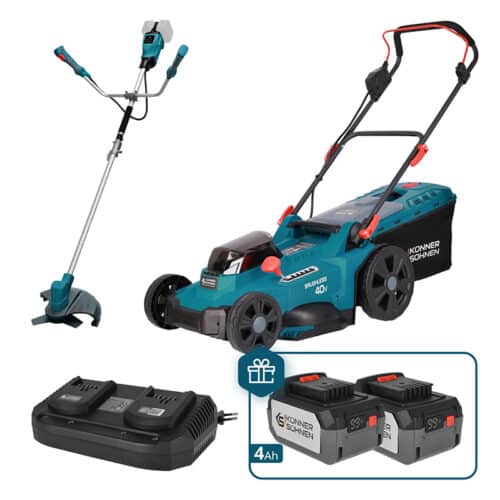 Pack tondeuse électrique avec coupe bordure KONNER & SOHNEN