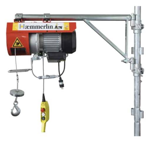 Treuil à potence fixe avec télécommande détachable 24 V HAEMMERLIN