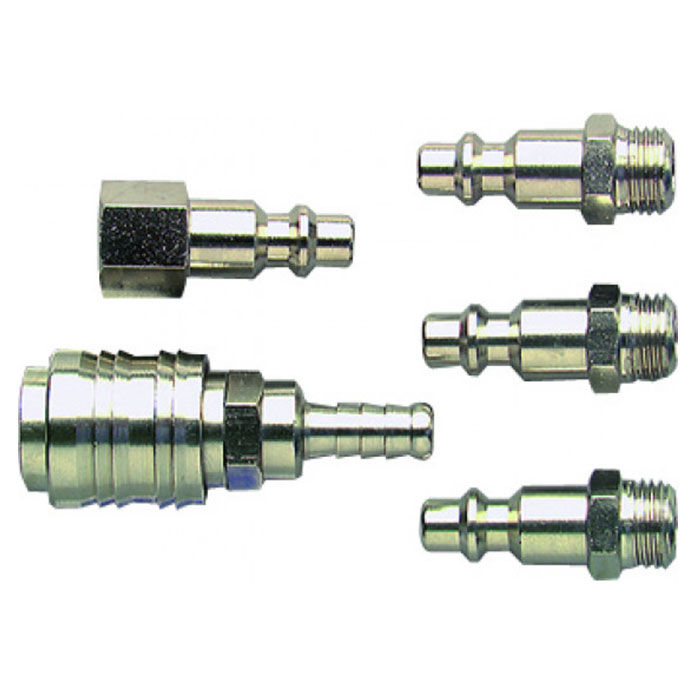 Lot De Raccords Rapides Pour Air Comprimé - Taille Pour Tuyau De 8 Mm, Neufs